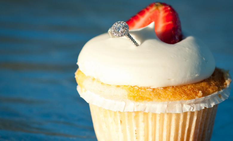 Diamond Ring Cupcake